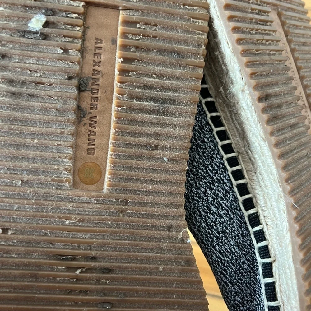ALEXANDER‎ WANG Black And White Patterned Sock Shoe Espadrilles sneakers